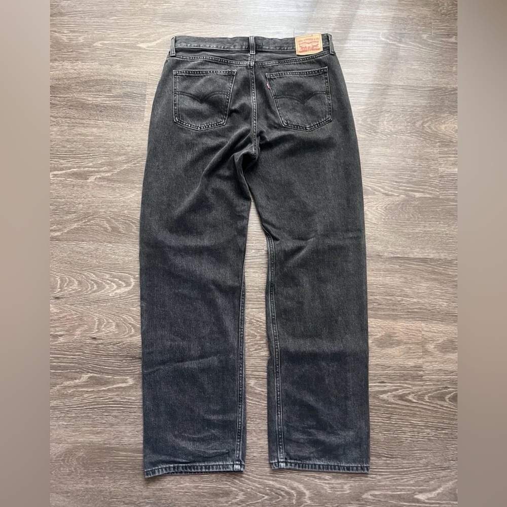 Levi's Low Pro Straight Leg Jeans Women's 30 Black Faded Jeans - Picture 7 of 14
